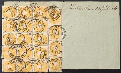 Poststück - Österr. Ausg. 1861, - Briefmarken