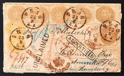 Poststück - Österr. Ausg. 1863/64, - Briefmarken