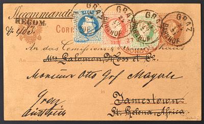 Poststück - Österr. Ausg. 1867, - Známky