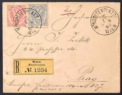 Poststück - Österr. Ausg. 1883, - Briefmarken