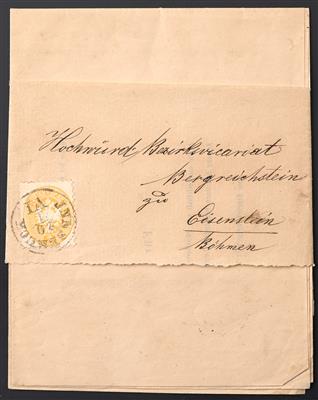 Poststück - Österr. Nr. 30 auf Streifband mit Drucksache - Briefmarken