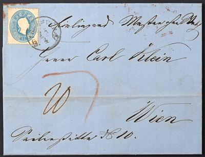 Poststück - Österreich Abstempelungen ungarische Reichshälfte ca. 1861/1862, - Briefmarken