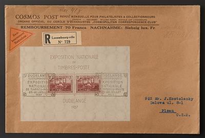 Poststück - Partie Poststücke Luxemburg aus ca. 1886/1946, - Známky