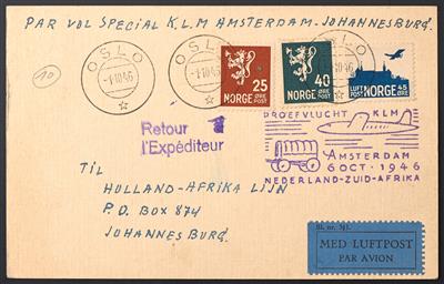 Poststück - Partie Poststücke Nordeuropa aus ca. 1872/1951, - Briefmarken