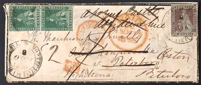 Poststück - Toscana 1855, - Briefmarken