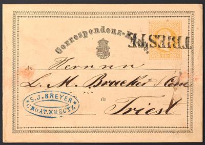 Poststück - Ungarische Reichshälfte 1870, - Známky