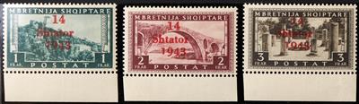 ** - D. Bes. Albanien Nr. 11 VI/13 VI (1943, - Známky