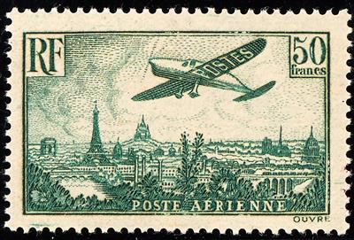 ** - Frankreich Nr. 311 (Flugzeug über Paris), - Briefmarken