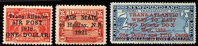 */gestempelt/(*)- Sammlung Neufundland ca. 1857/1947, - Briefmarken