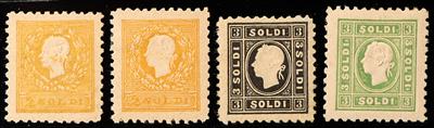 * - Lombardei Fellner ND 1885 analog der Ausgabe 1858 komplett, - Stamps