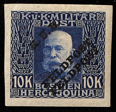 * - Österr. Feldpost Nr. 1/21 (erste Zeile normal, - Stamps