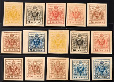 **/* - Österr./Lombardei ND 1870 analog der Ausgabe 1850 incl. Nuancen, - Stamps