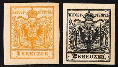 * - Österr./Lombardei ND 1884 analog der Ausgabe 1850 teils in Nuancen, - Briefmarken