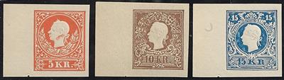 (*) - ÖSterr. ND 1884 Bogenproben analog der Ausg. 1858, - Stamps