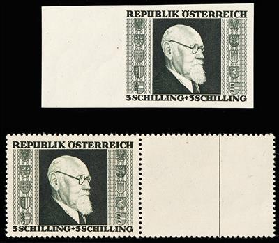 ** - Österr. Nr. 778PIII vom rechten Rand und 778PUI vom linken Rand, - Briefmarken