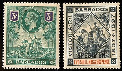 */** - Sammlung Barbados ca. 1882/1953, - Briefmarken