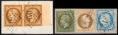 Briefstück - Frankreich Nr. 1 im waagrechten Paar , - Stamps