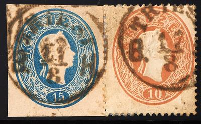 Briefstück - Österr. Ausgabe 1860 Ganzsachen-Ausschnitt - Stamps