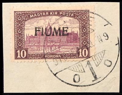 gestempelt/Briefstück - Fiume Nr. 6 II, - Stamps