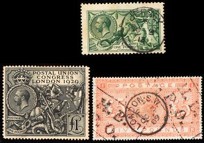 gestempelt/Briefstück/* - Partie Großbrit. ca. 1840/1939, - Stamps