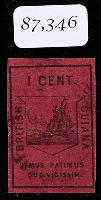 gestempelt - British Guyana Nr. 5, - Briefmarken