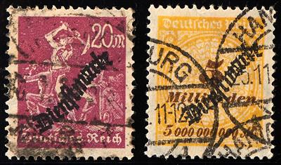 gestempelt - D.Reich Dienst Nr. 33 b,75 y (liegend WZ), - Stamps