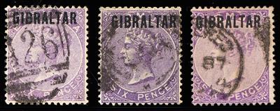 gestempelt - Gibraltar, - Briefmarken
