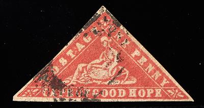 gestempelt - Kap der Guten Hoffnung (Cape of Good Hope) Nr. 5 (sogen. Holzschnitt), - Briefmarken