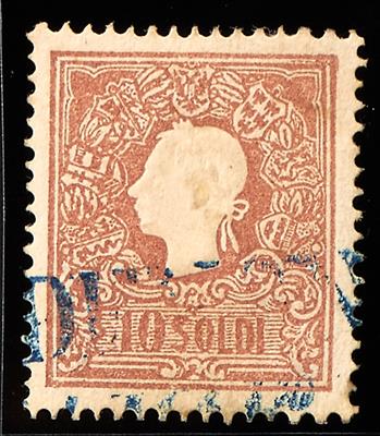 gestempelt - Lombardei-Venetien Nr. 10 II Kartonpapier 0,13 mm - Briefmarken