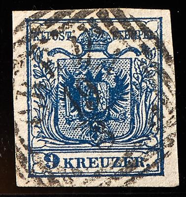 gestempelt - Österr. Nr. 5 H III dunkelblau mit LombardeiVenetien Stempel CREMA - Stamps