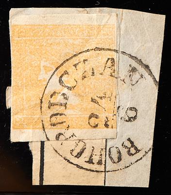 gestempelt - Österr. Nr. 7 (GELBER MERKUR) enorm farbfrisches attraktives Stück, - Stamps