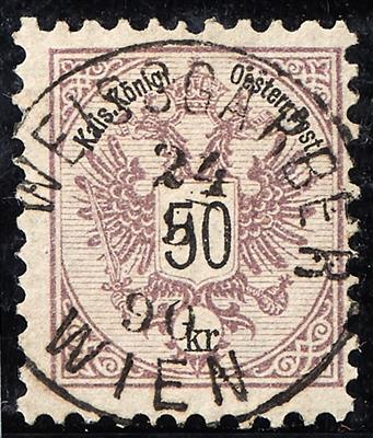 gestempelt - Partie Abstempelungen auf Ausg. 1883, - Briefmarken