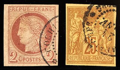 gestempelt/*/(*) - Sammlung Franz. Kolonien - Allgem. Ausgaben, - Stamps