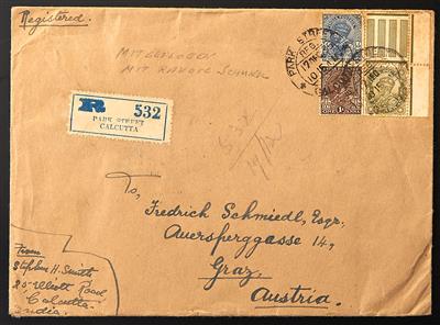 Poststück - 2 rekommandierte Kuverts - Briefmarken