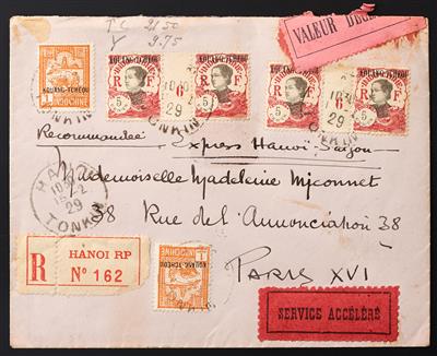 Poststück/Briefstück - Partie Poststücke Europa und Übersee, - Briefmarken