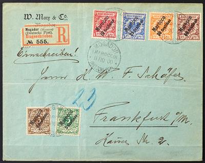 Poststück - D. Auslandspostämter, - Briefmarken