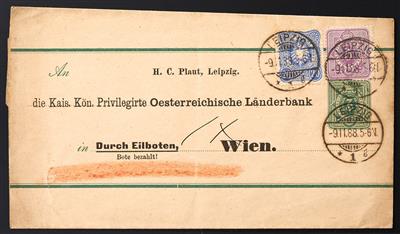 Poststück - D.Reich 1888, - Francobolli