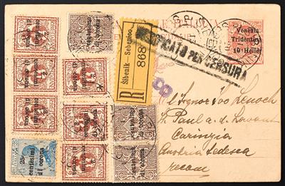Poststück - Italienische Besetzung Trentino und Julisch-Venetien, - Briefmarken