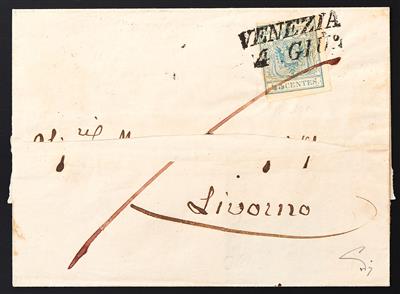 Poststück - Lombardei-Venetien FRÜHVERWENDUNG 4. JUNI 1850 - Známky