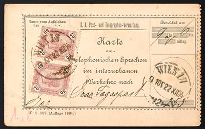 Poststück - Österr. 1894 - seltene - Francobolli