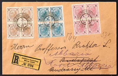 Poststück - Österr.- Abstempelungen WIEN JUBILÄUMS - AUSSTELLUNG/ WIEN 1898, - Briefmarken