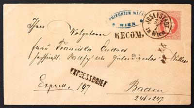 Poststück - Österr. Ausgabe 1867 Ganzsachen-Umschlag zu 5 Kreuzer, - Francobolli