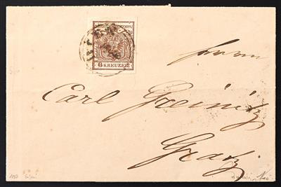 Poststück - Österr. Frühverwendung 5. Juni 1850 - Francobolli