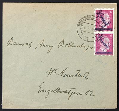 Poststück - Österr., Lokalausgaben 1945, Hollenstein a. d. Ybbs - Briefmarken