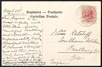 Poststück - Österr. Schiffspost 1907/ 1914 - Lot - Známky