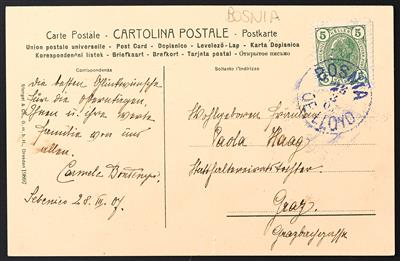 Poststück - Österr. Schiffspost 1907: "BOSNIA / OE. LLOYD / 23.3.07" - Stamps