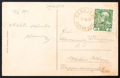 Poststück - Österr. Schiffspost 1910/ 1911: "SARAJEVO / ÖSTERR. LLOYD" - Stamps