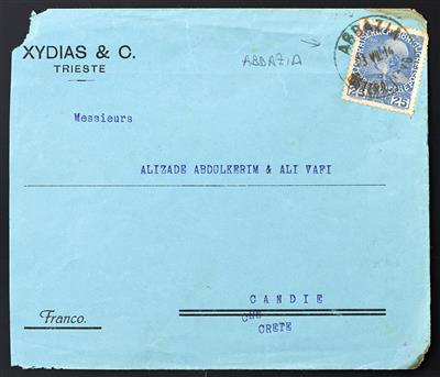 Poststück - Österr. Schiffspost 1912/ 1914: "ALBANIEN / ÖSTERR. LLOYD" - Francobolli