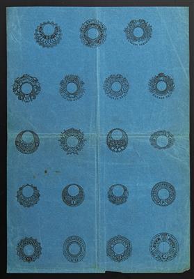 Poststück - Österr. Stempelsignetten 1840/1850 Musterabschläge Stempelsignetten - Známky