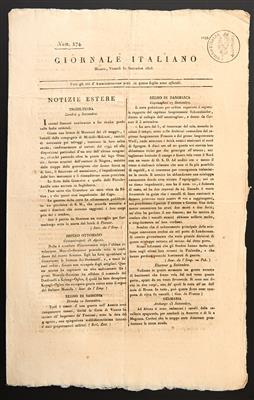 Poststück - Österr. Zeitungsstempel 1805/1843 - Fünf verschiedene Zeitungen aus Milano - Stamps